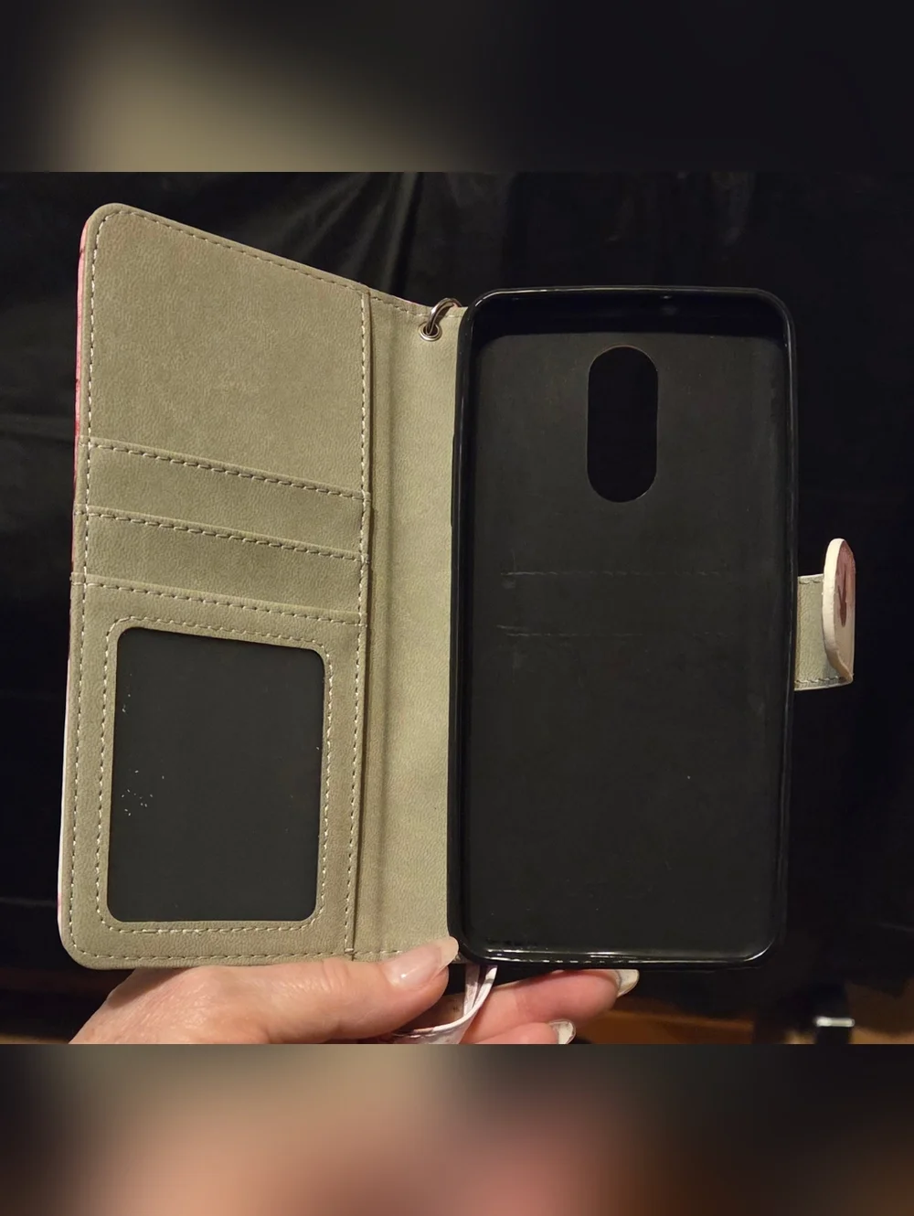 New Wallet Phone Case LG Stylo 4/0 Plus Pink Tree